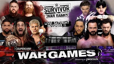 Wwe Survivor Series Wargames 2023 Match Card Predictions Youtube