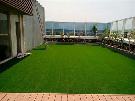 Natural Artificial Grass And Turf Terrace Garden India