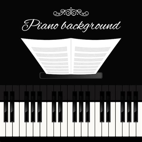 Fondo Piano Vector Gratis