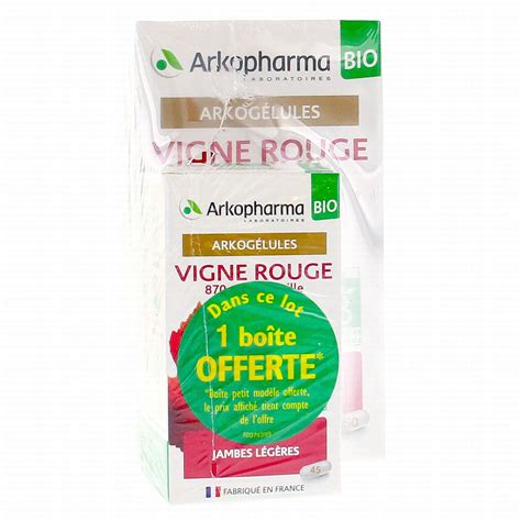 Arkopharma Arkog Lules Vigne Rouge Bio G Lules Pharmacie Prado