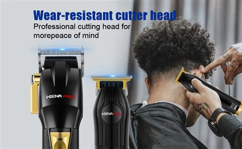 Hiena Pro Hair Clippers Men Cordless T Liners Hair Trimmer Set Men