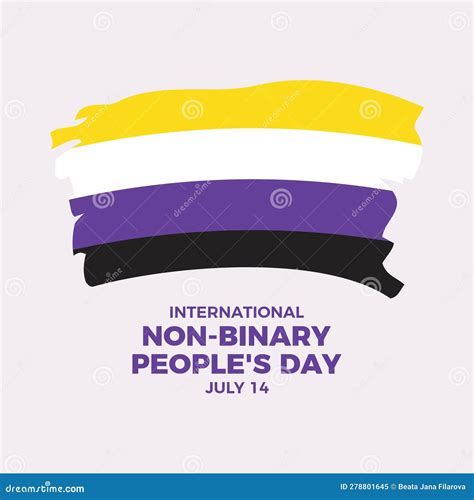 International Non Binary People S Day Vector Illustration Stock Vector