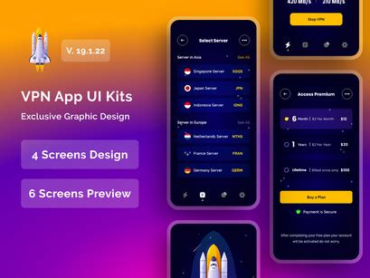 Vpn App Ui Kits By Infinity Labs Epicpxls