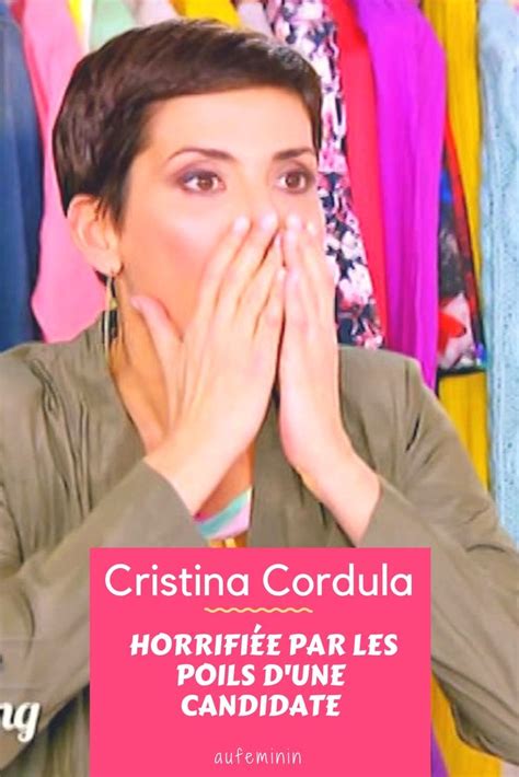 Cristina Cordula horrifiée par des poils dans Les Reines du Shopping