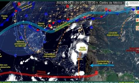 Prevén lluvias puntuales muy fuertes en Chiapas y Península de Yucatán