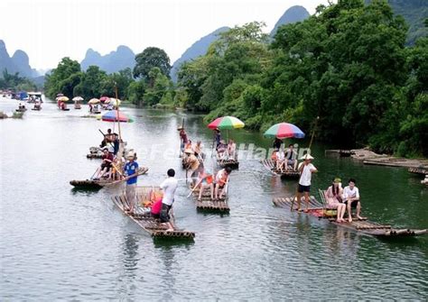 Yangshuo Yulong River Bamboo Rafting - Yulong River Photos, Yangshuo, China