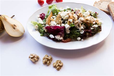 Herbstlicher Salat Mit Karamellisierten Birnen Rezept I Heart Alice