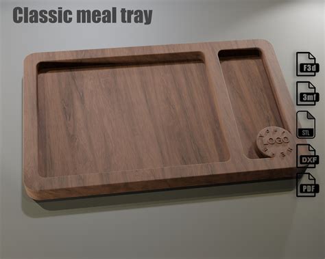 CNC Project for a Classic Meal Tray Cnc Files for Wood Routers. Fusion 360 & CNC STL Files, by ...