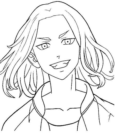 Keisuke Baji From Tokyo Revengers Coloring Page Free Printable