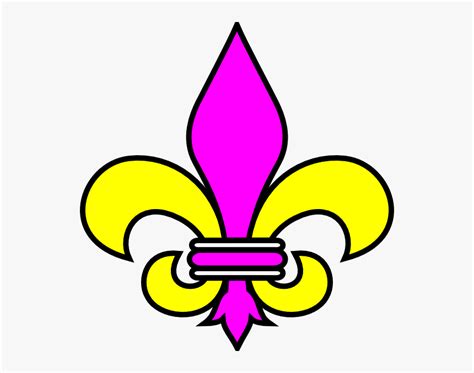 Purple And Gold Fleur De Lis Clip Art Flor De Lis  Hd Png