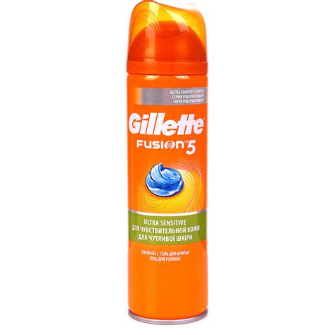 GILLETTE FUSION Гель для бритья Ultra Sensitive (для чувствительной ...