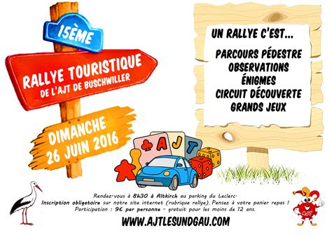 Rallye Touristique Ajt Ajt Association De Jeux Touristiques Et