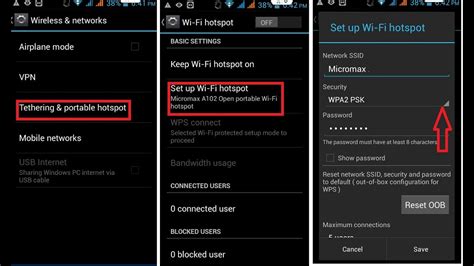 How To Set Password For Wi Fi Hotspot In Android Phone Youtube