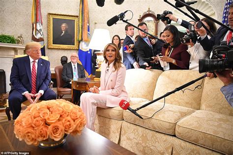 Melania Trump Makes Rare Statement To Reporters In Oval Office Daily