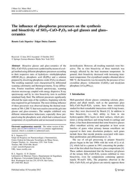 Group5 The Influence Of Phosphorus Precursors On The Synthesis And