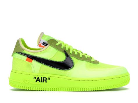 Nike Air Force Low Off White Volt Sasom