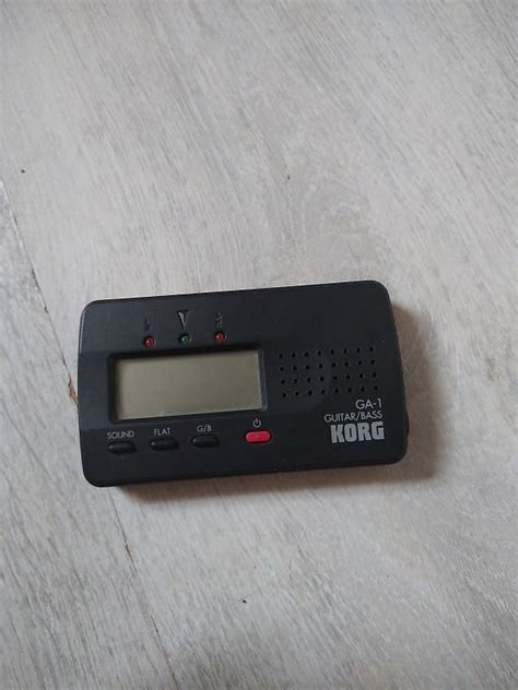 Korg Ga 1 Solo Guitar Bass Tuner Black Reverb