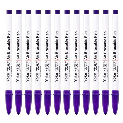 12pcs Disappearing Ink Fabric Marker Pen Vanishing Air Erasable Pen