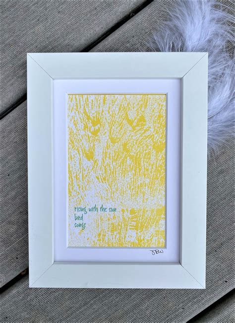 Framed Award Winning Haiku And Handmade Letterpress Art Etsy