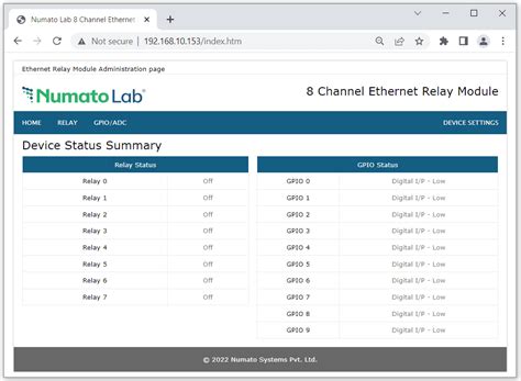 Configuring And Controlling Numato Lab Ethernet Poe Modules Numato