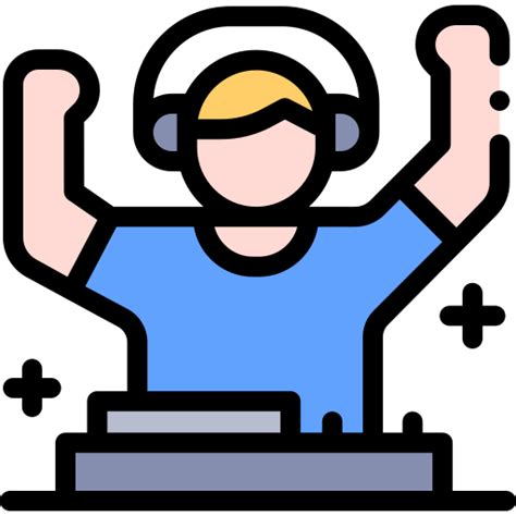 Disc Jockey Iconos Gratis De Personas