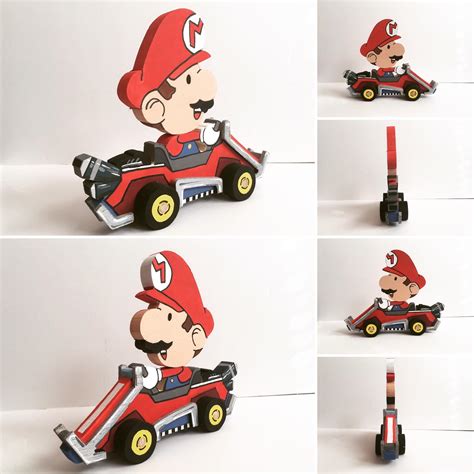 Mario Kart Version 10 Wooden Push Toy Rscrollsaw