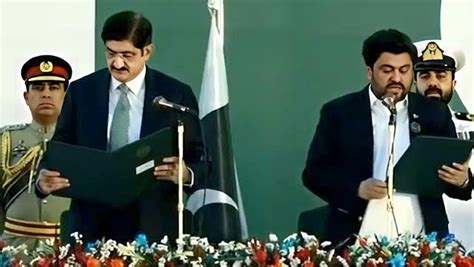 Syed Murad Ali Shah Takes Oath As Sindh Cm Dialogue Pakistan