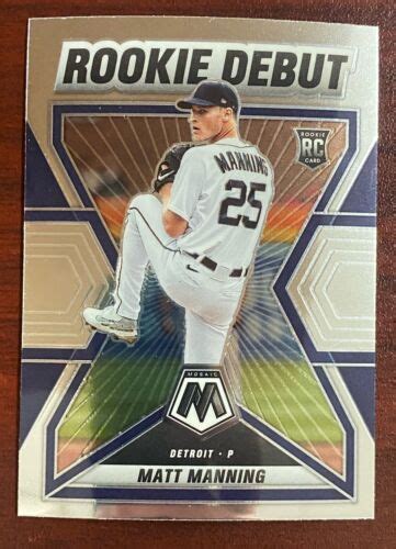 Panini Mosaic Rookie Debut Rd Matt Manning Rookie Detroit