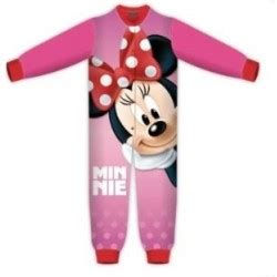 Pigiama Intero Bambina In Morbido Coral Con Zip Disney Minnie Mouse