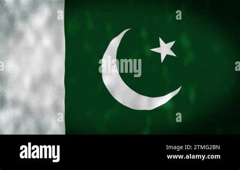 Pakistan Flag Seamless Loop Animation 4K National Flag Of Islamic