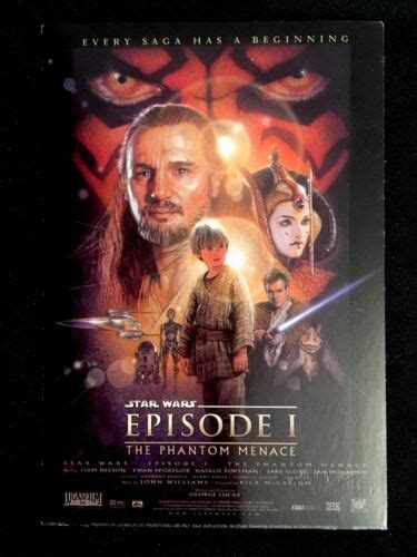 Star Wars Episode I Movie Promo Advertising Vintage Postcard Ebay