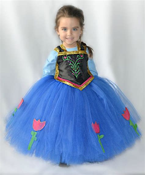 Disney Inspired Frozen Princess Anna Tutu Dress Great By NaomiBlu