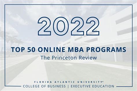 Fau Fau Ranks Among Nations Top 50 Online Mba Programs