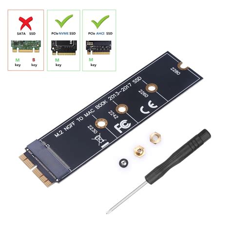 M 2 NVME SSD Convert Adapter Card For MacBook Air Pro Retina 2013 2017