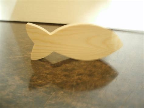 10 Or 20 Wood Fish Unfinished Wood Fish Cutout Wooden Fish Shapes