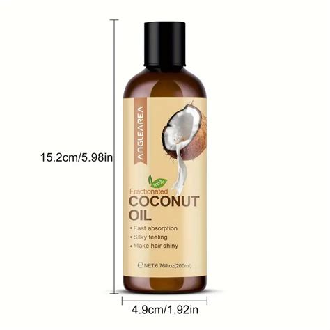 Anglearea Fractionated Coconut Oil For Hair And Skin 676oz Unisex