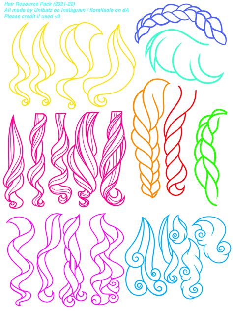 Hair Resource Pack 1 By Floralisole On Deviantart