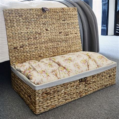 Underbed Storage Basket Water Hyacinth Under Bed Storage Bed