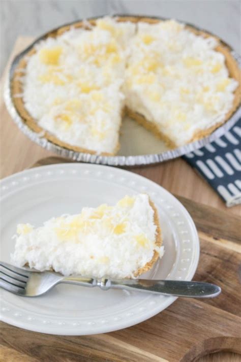 5 Minute No Bake Pineapple Cream Pie A Mom S Take