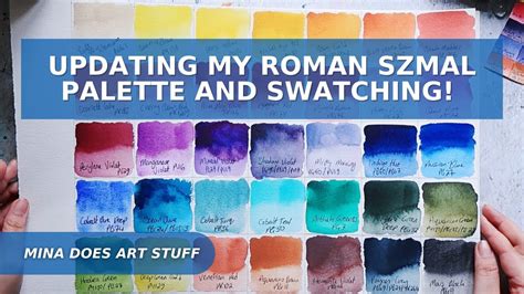 Roman Szmal Aquarius Watercolour Palette Update And Swatching Mina Does Art Stuff Youtube