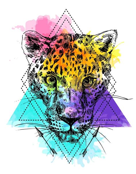 Leopardo Desenhado M O Da Ilustra O Do Vetor Ilustra O Do Vetor