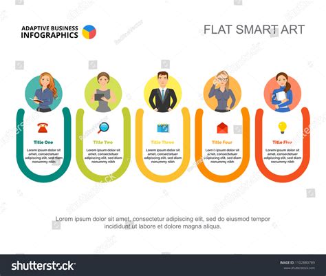 Company Departments Slide Template Business Data Stock Vector Royalty