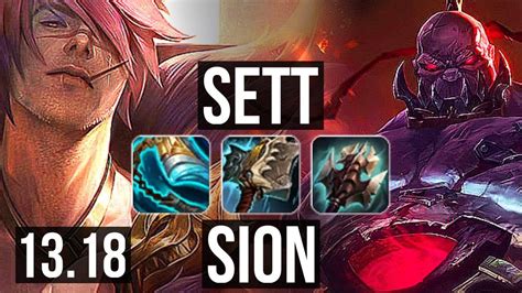 Sett Vs Sion Top 9 Solo Kills Godlike 300 Games Euw Master