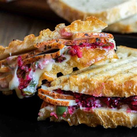 Turkey Panini With Brie And Cranberry Home Made Interest