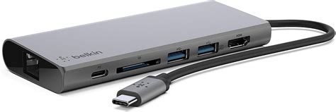 Belkin Belkin Usb C Multimedia Hub With Tethered Usb C Cable Usb C