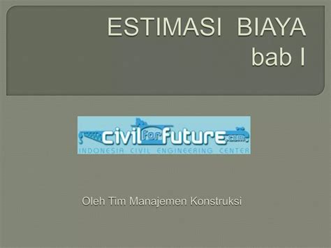 Estimasi Biaya Ppt