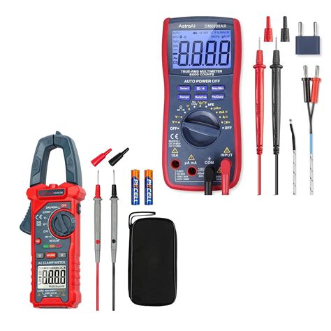 Astroai Digital Clamp Meter Multimeter Counts Astroai Trms