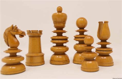 Antique Jaques St George Club Chess Set