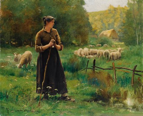 The Young Shepherdess By DuprÉ Julien