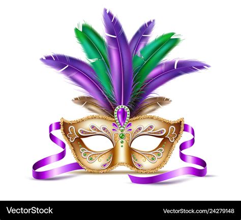 Mardi gras venetian mask brazil carnival Vector Image